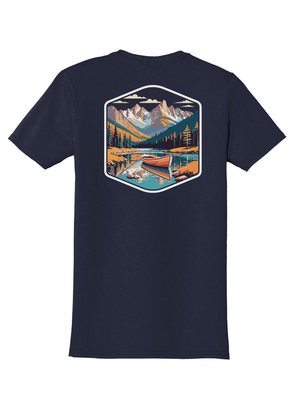 Skiff Back Print with Pocket Print T-Shirt